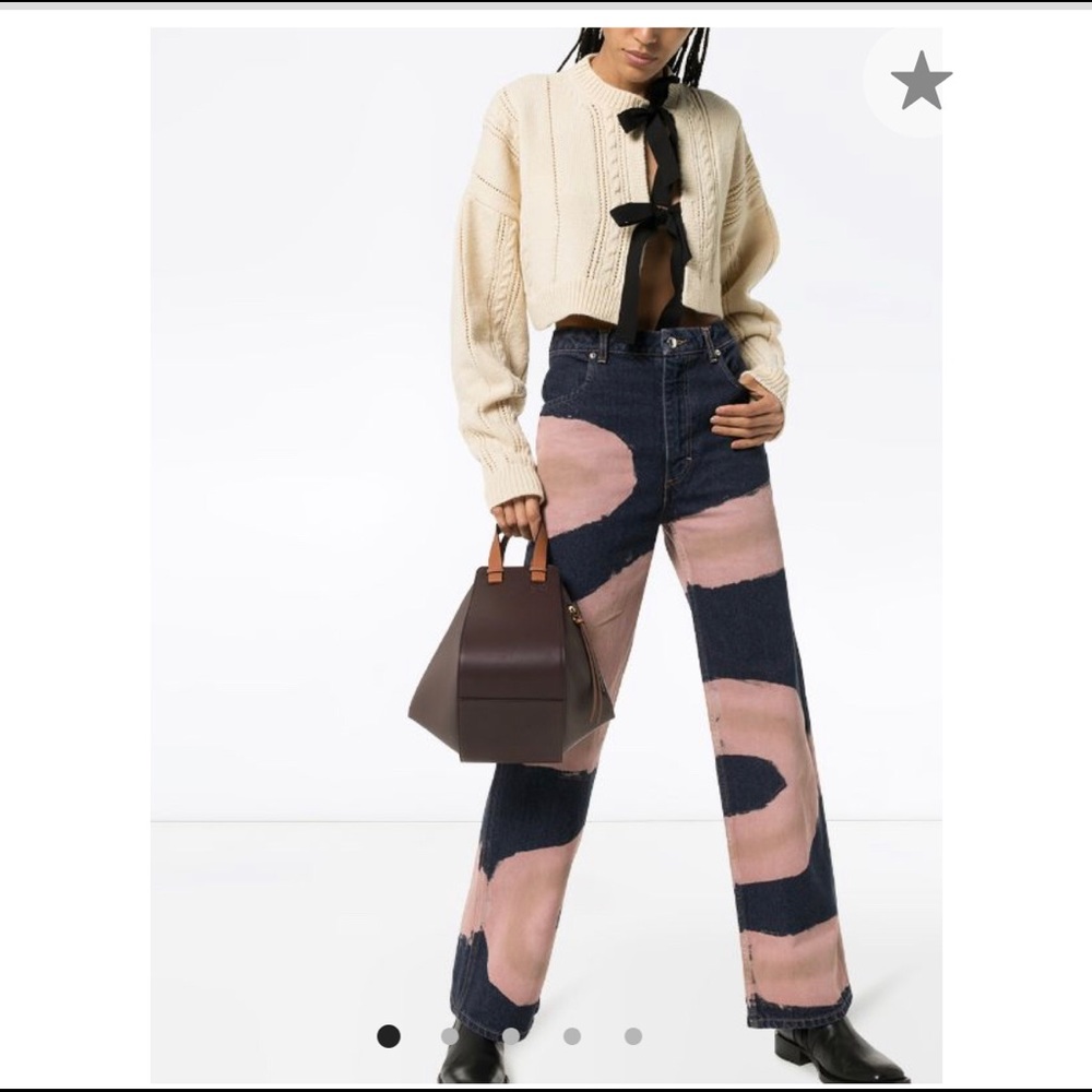 ECKHAUS LATTA Chemtrail printed wide leg jeans